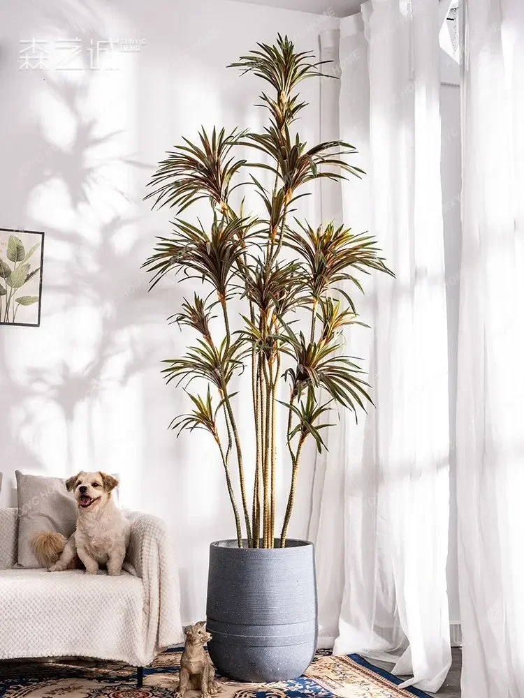 시뮬레이션 드라세나 드라세나 마르티나타 녹색 식물 인조 - Dracaena Marginata 리뷰 및 가격